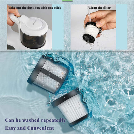 Xaidiemace Bed Vacuum Cleaner With 16Kpa Powerful Suction, 3Rd Generation d Handheld Vacuum Cleaner For Bed Sheet Pillow Couch.With Three Filters