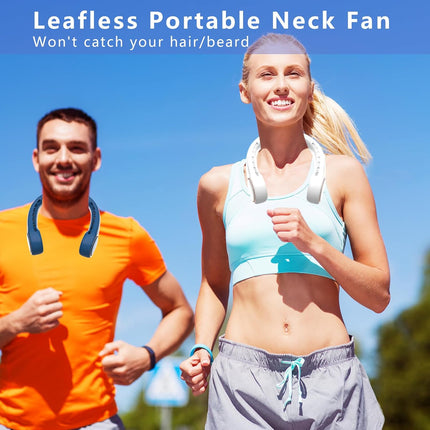 Neck Fan, Portable Neck Fan, 360° Airflow, Ultra Quiet, 3 Speeds, 5000Mah Personal Wearable Neck Fan, Free Your Hands, Suitable