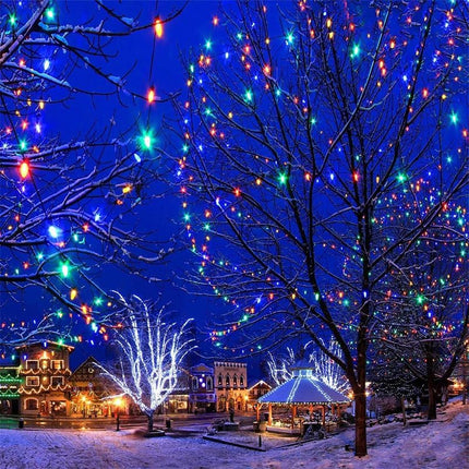 25 Pack C9 LED Replacement Christmas Light Bulbs, E17 Base Led Bulb Outdoor Christmas Lights, Waterproof Commercial Grade Holiday Decoration Replacement Bulbs for String Lights (Blue)