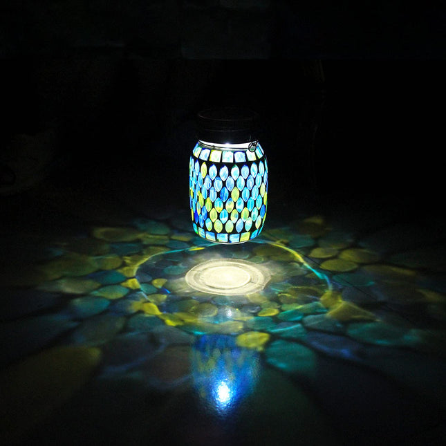 Mosaic Solar Lanterns Outdoor Hanging Lights, Garden Decor Christmas s for Women Mom Grandma Halloween Decor Lights, Outdoor Waterproof Lights, Garden,Patio,Pathway & Yard Décor