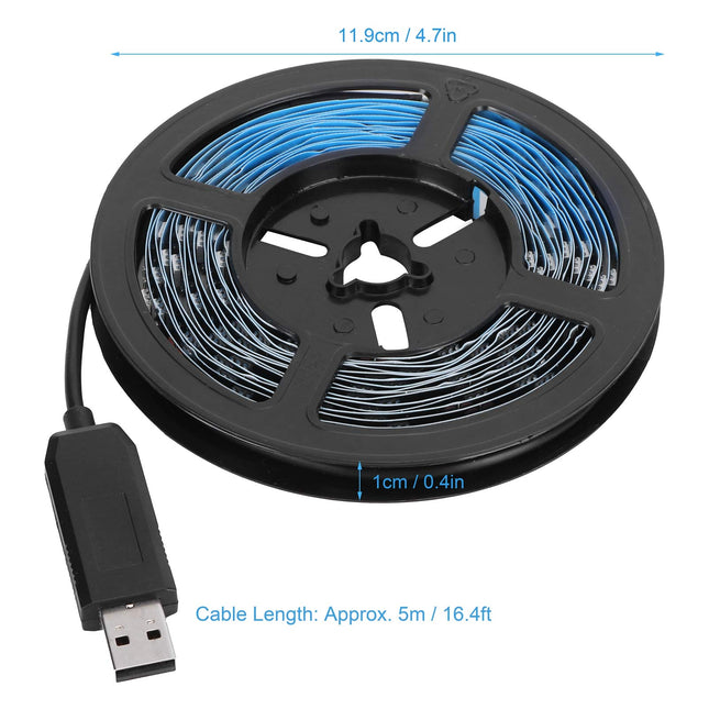RGB Light Strip 16 Million Colors 20 Modes USB Music Strip Light for Home Bar Lighting Decoration'