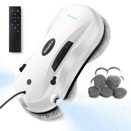 Alfabot Window Cleaning Robot With Dual Water Spray, X7 Robot Window Cleaner With Doubleside Water Spray 50Ml Water Tank, Smart Window Vacuum For Interiorexterior Highrise Windows