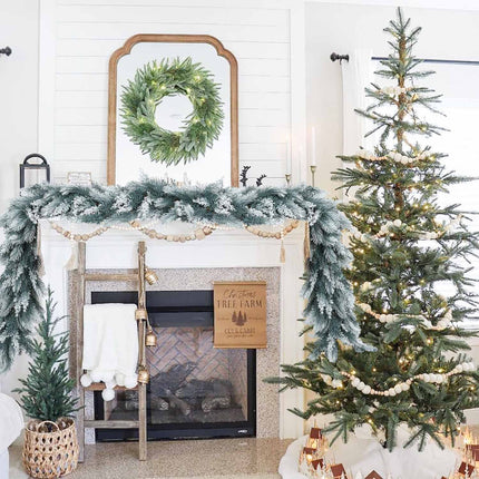 Artiflr 6 Feet Artificial Christmas Pine Garland, Winter Greenery Garland for Holiday Season Mantel Fireplace Table Runner Centerpiece Decor