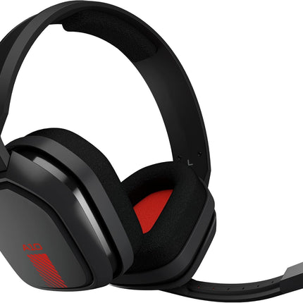 ASTRO Gaming A10 Headset for Xbox One/Nintendo Switch / PS4 / PC and Mac - Wired 3.5mm and Boom Mic by Logitech - Eco-Friendly Packaging - (Red/Black)