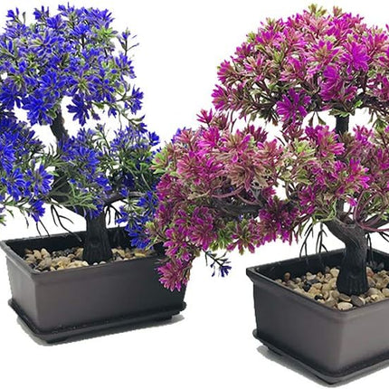 Artificial Bonsai Tree-Fake Plant in Pot Artificial Plants,Faux Bonsai Japanese Pine Bonsai Artificial Plants for Home Decor Indoor,Office/Windowsill/Yard,Desktop Display, Zen Garden Décor