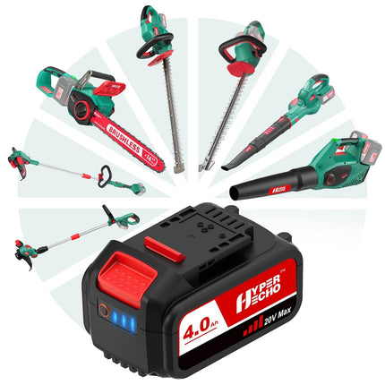 HYPERECHO 40V Cordless Leaf Blower 131MPH/453CFM 4.0Ah Battery Lightweight Charger Included for Clearing Dust, Leaf & Snow,Patio/Garden Cleaning