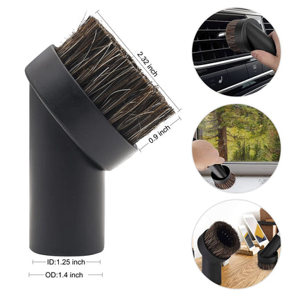 9 Pcs Household Cleaning Vacuum Cleaner Attachments For Shop Vac Accessories 2 12 To 1 14 Vacuum Hose Adapter, 1 78 To 1 Adapter For Shop Vac, 1 14 Vacuum Brush Flexible Crevice Tool