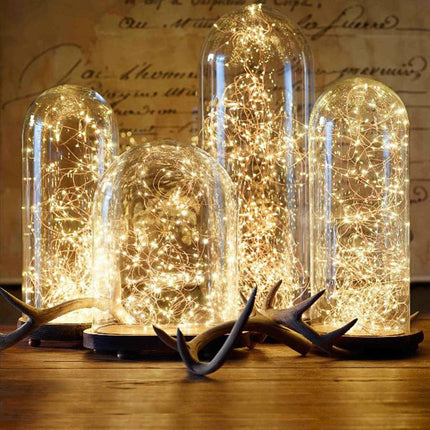 Lighting EVER Plug in Fairy Lights with Switch 66 ft 200 LED String Lights, Warm White Copper Wire Lights Waterproof Indoor Outdoor Decorative Fairy Lights for Bedroom, Patio, Garden, Balcony, Dorm