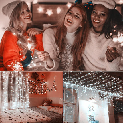 Christmas Lights, 40 LED Snowflake String Fairy Lights for Home, Party, Christmas, Wedding, Garden, Xmas Garden Patio Bedroom Decor Indoor Outdoor Celebration Lighting