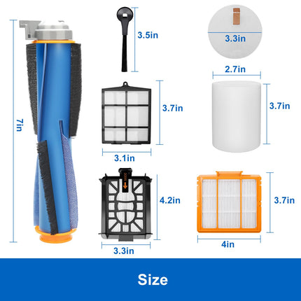 Rv2502Ae Parts For Shark Ai Rv2502Ae Av2501S Av2501Ae Rv2520Aous Av2510Aous Av2511Ae Rv2610Wa Av2610Wd Accessories Kit With Main Brush, Filters, Foam Filters, Primary Filter, Side Brushes