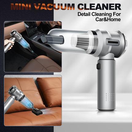 Perobuno Car Vacuum Cleaner High Power, 18Kpa Powerful, 35 Mins Runtime, Brushless Motor Air Duster With 3 Gear, Electric Canned Air Mini Handheld Vacuum Compressed Air Keyboard Cleaner