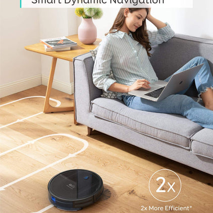 Eufy By Anker, Robovac G10 Hybrid, Smart Dynamic Navigation, 2In1 Sweep And Mop, Wifi, Superslim, 2000Pa Strong Suction, Quiet, Selfcharging, For Hard Floors Onlyreed
