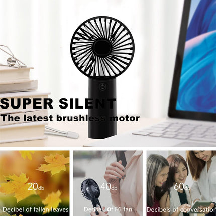 Handheld Fan, Portable Fan With Usb Rechargeable Battery, 3 Speed For Indoor, Outdoor, Makeup, Travelling, Camping, Summer