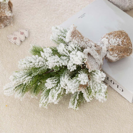 Tabletop Small Christmas Tree - 16.5 Inch Artificial Mini Christmas Trees for Winter Holiday Xmas Decor, Christmas Decorations for Home Office