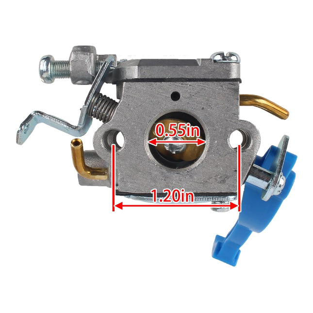 Carbbia 590460102 Carburetor with 545109601 Airbox Cover 545112101 Filter for Husqvarna 125BVX 125BX 125B Handheld Leaf Blower Jonsered BV2126 B2126 Replace 545081811 581798001 C1Q-W37