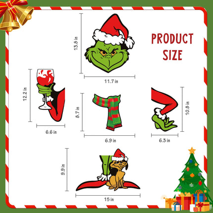 Christmas Decor for Tree-Christmas Tree Topper-Christmas Tree Decoration,Christmas Deocrations for Tree,Funny Christams Tree Ornament Thief Stole