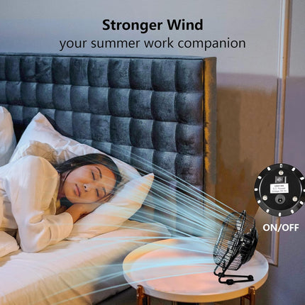 4 Inch Mini Fan With Metal Construction,Powerful Usb Powered,360° Rotation Desk Personal Cooling Usb Fans Small Quiet For Home