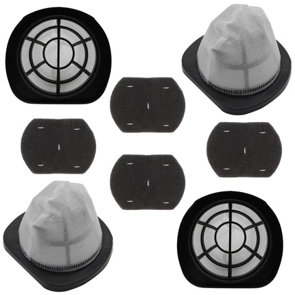 2037423 Filter Compatible With Bissell 3In1 Lightweight Stick Vac 38B1, 38B1L, 1059 Series, Compare To Part 2037423 & 2037424 4 Pack Vacuum Filter & 4 Pack Foam Filter