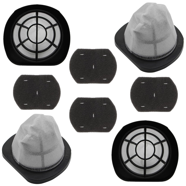 2037423 Filter Compatible With Bissell 3In1 Lightweight Stick Vac 38B1, 38B1L, 1059 Series, Compare To Part 2037423 & 2037424 4 Pack Vacuum Filter & 4 Pack Foam Filter