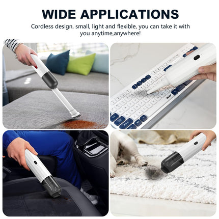 Car Vacuum, Portable Handheld Vacuum Cleaner With 20000Pa High Power, 4 In 1 Compact Vacuum For Carhome Cleaning, Up To 30 Mins Runtime Electric Mini Vacuum With 3 Nozzles
