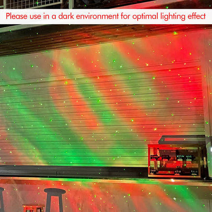 Firefly Garden Lights Star Projector Laser Christmas Lights with Colorful LED Background Light