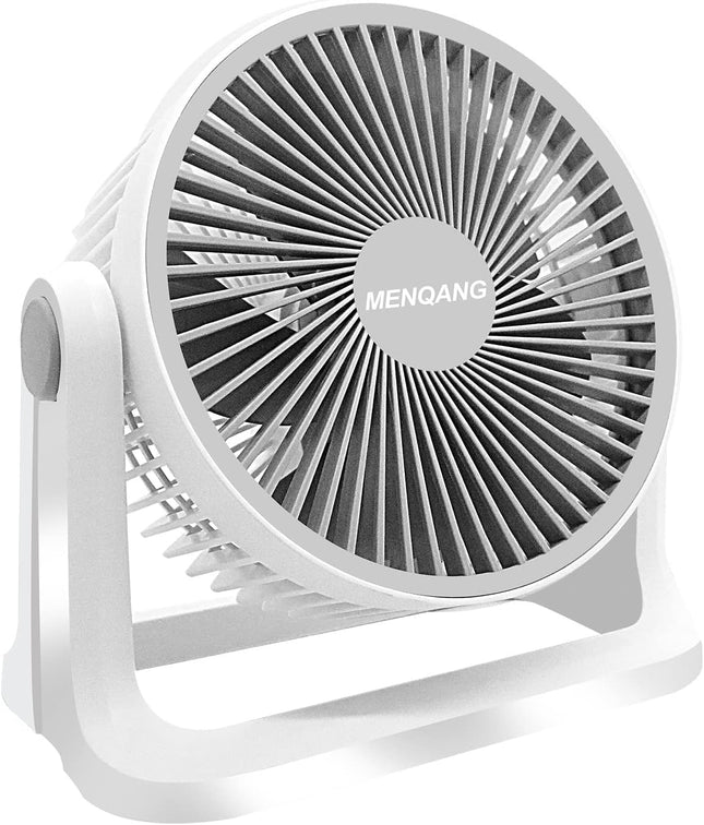 12V Electric Car Cooling Fan 360° Rotatable Dual Heads Air Circulator Fan Manual Rotation 2 Speed. White