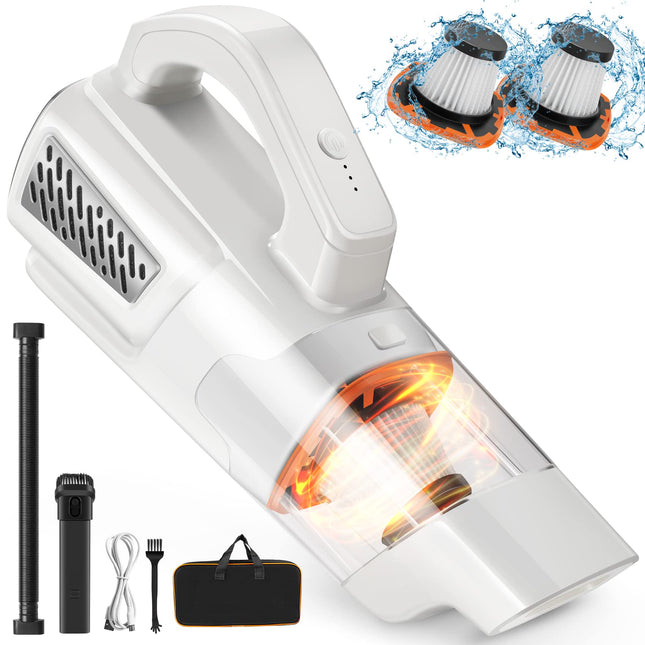 Vacuum Cleaner Handheld Vacuum 2 Speed Mini Vacuum, Pet Hair Vacuum Cleaner, Lightweight And Rechargeable Car Vacuum Hand Held Vacuuming Cordless For Car Home Office