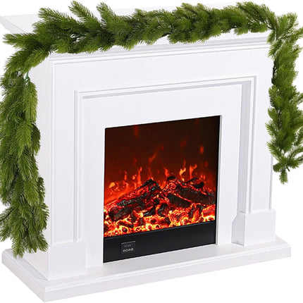 Christmas Norfolk Pine Garland for Mantle Stair Railing Door Xmas Wreath DIY Festival Decoration Artificial Realistic Greenery Pine Garland (5 Foot Long)