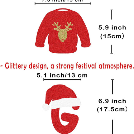 Christmas Decorations - Let's Get Ugly Banner, Ugly Sweaters Christmas Garland for Ugly Christmas Sweater Party Decorations, Ugly Sweater Decorations, Ugly Sweater Party Decorations