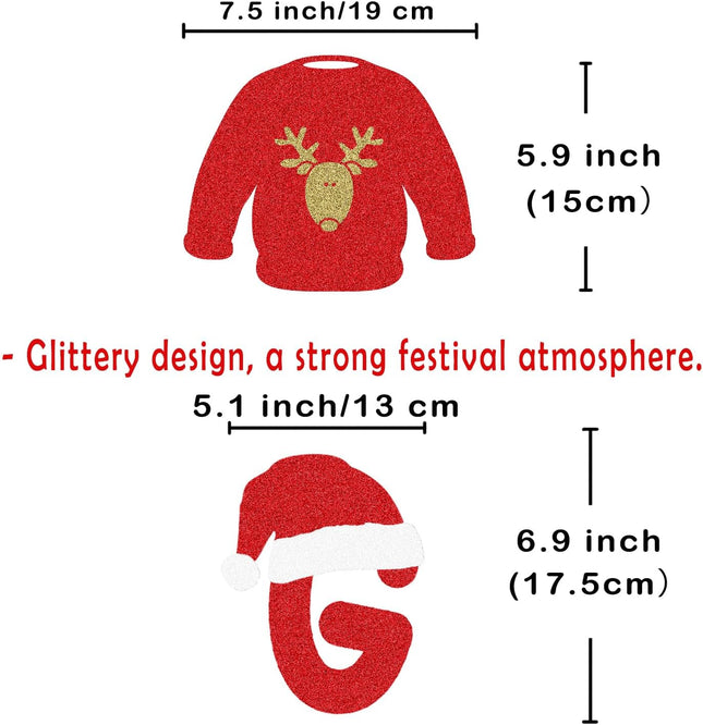 Christmas Decorations - Let's Get Ugly Banner, Ugly Sweaters Christmas Garland for Ugly Christmas Sweater Party Decorations, Ugly Sweater Decorations, Ugly Sweater Party Decorations