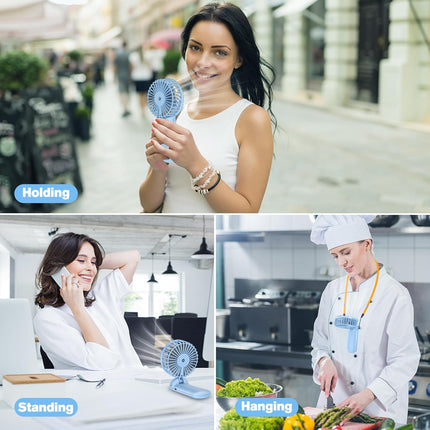 Mini Handheld Fan,2024 Upgraded Portable Hand Mini Fan,15H Working Time,Quiet,Lightweight,4 Speed,Hand Fans For Women With 180°