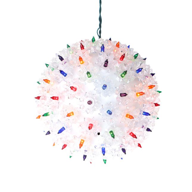 Multicolor Starlight Sphere Lights, UL Commercial Grade 7.5 Inch Colorful Christmas Sphere Light, for Indoor and Outdoor Party, Patio, Garden, Gate, Trees.