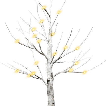Joiedomi 2 Pack 24" LED Birch Tree, Battery Operated Warm White Tabletop Tree with Timer Light Jewelry Holder Decor for Christmas Thanksgiving Home Party Wedding