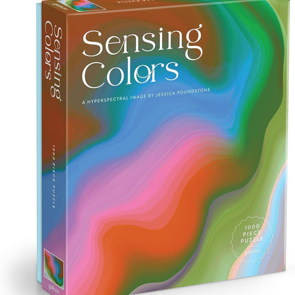 Galison Sensing Colors – 1000 Piece Jessica Poundstone Puzzle Featuring Ephemeral Art from The Hyperspectral Sensing Art Series