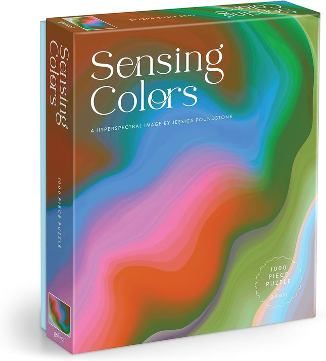 Galison Sensing Colors – 1000 Piece Jessica Poundstone Puzzle Featuring Ephemeral Art from The Hyperspectral Sensing Art Series