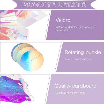 29 Pieces Home Iridescent Party Supplies Kit with Hanging Honeycomb Ball Decorative Paper Fan Snowflake Garlands White Star Hanging Swirl Decorations for Birthday Wedding Party Decorations