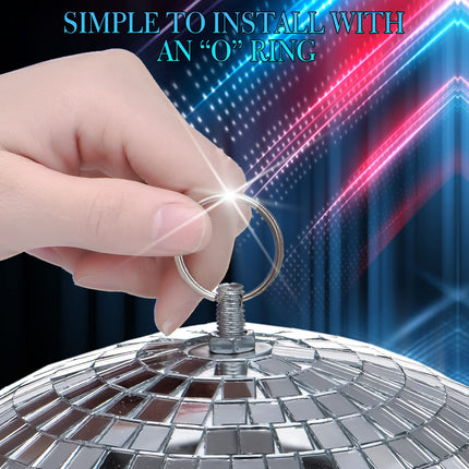 WILLBOND 17 Pack Large Christmas Disco Ball Hanging Disco Ball Small Mirror Disco Balls Decorations for Party Xmas Festivals Decor Decoration (8 Inch, 6 Inch, 1.2 Inch)