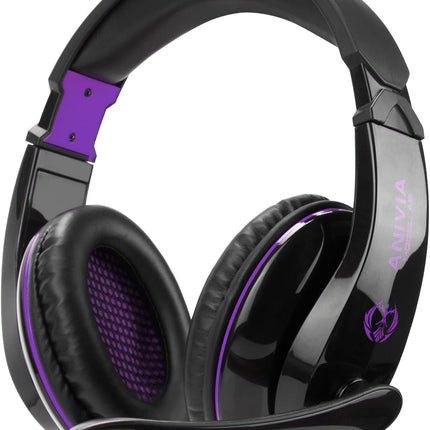 Anivia Gaming Headset, AH68 Gaming Headphones with Microphone Noise Cancelling Surround Sound 3.5mm Jack Compatible with Xbox, Switch, PC, Laptop, Nintendo, PS4, PS5 Headsets