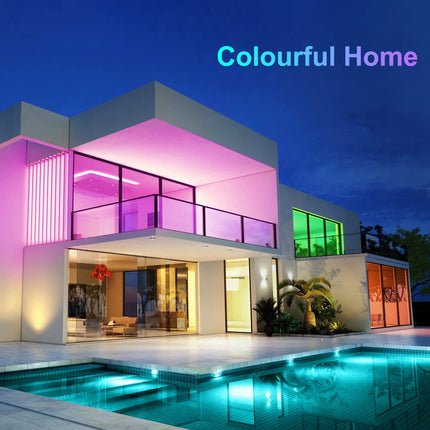 CHARKEE Outdoor LED Strip Lights Waterproof 32.8ft (16.4ft2), 300 Lights LED Tape Lights with Remote, RGB Light Strips Outdoor, Room Lights Color Changing for Bedroom, 12V LED Light Strip Waterproof