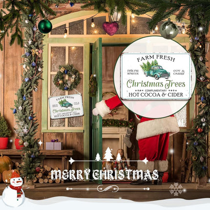 Farm Fresh Pine Fir Spruce Cut and Carry Christmas Trees Complimentary Hot Cocoa and Cider