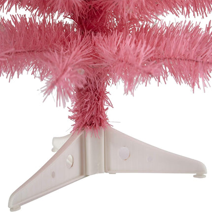 Nearly Natural 2ft. Pink Artificial Christmas Tree with 35 LED Lights and 72 Bendable Branches