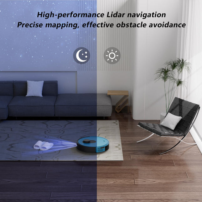 Okp Lidar Robot Vacuum Cleaner 3800Pa Suction Power, Lidar Navigation, Nogo Zone, Smart Mapping Home Robotic Vacuum, Selfcharging, Wifiappalexa Control, For Pet Hair, Carpet, Hard Floor, Tile