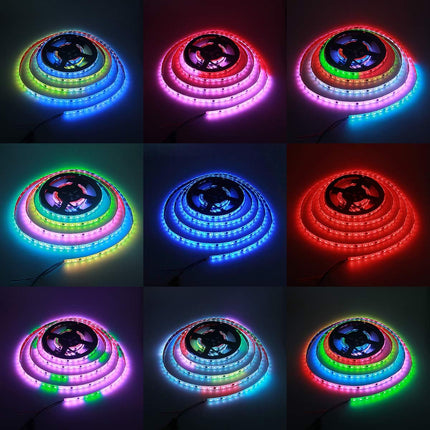 ALITOVE WS2811 Addressable RGB LED Strip 12V Programmable LED Pixel Strip Lights 16.4ft 300 LEDs Dream Color Digital LED Flexible Rope Light Waterproof IP65 with 3M VHB Heavy Duty Self-Adhesive Back