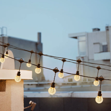 35 FT Globe String Lights Outdoor Commercial Grade Light with 20 G50 Shatterproof LED Bulbs Waterproof Extendable for Indoor Outdoor Wedding Garden Party Christmas Trees Decoration (Warm)