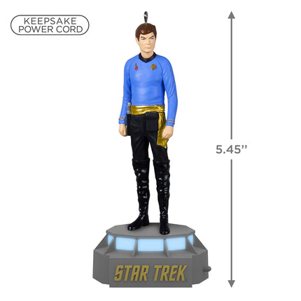 Hallmark Keepsake Christmas Ornament , Star Trek Mirror, Mirror Collection - Bones, Doctor Leonard McCoy, Light and Sound