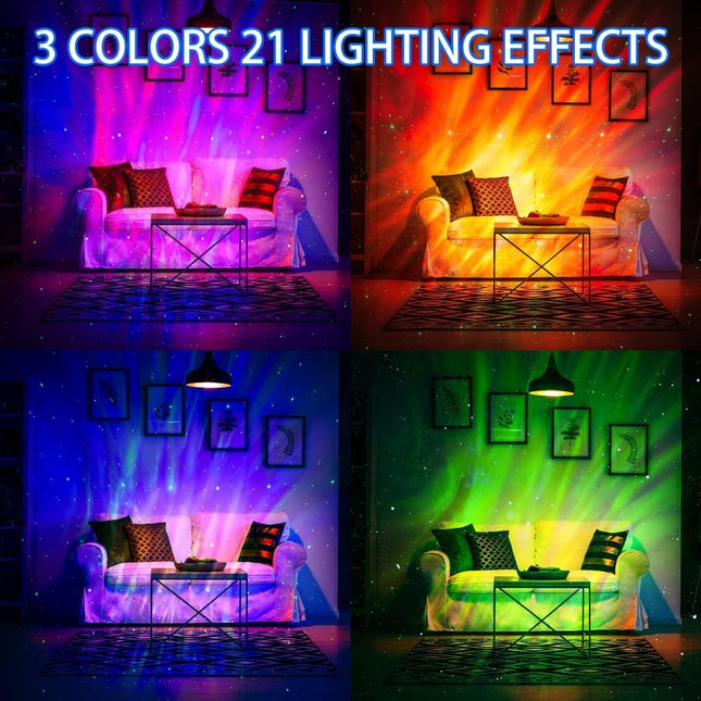 LEDMALL Moving Vivid Laser Firefly Star Lights with Aurora Effects Garden Decorative and Christmas Lights