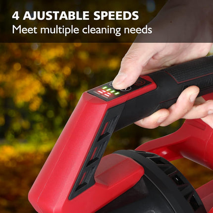 AVID POWER 40V Cordless Leaf Blower, Brushless Electric Leaf Blower 485-CFM 130-MPH, Battery Powered Blower with Two 2.0Ah Batteries, 1-Hour Fast Charger, 4 Speeds and Turbo Function
