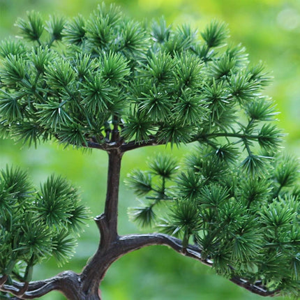 Artificial Bonsai Pine Tree, Fake Desk Plants Room Decor for Desktop Display Simulation Office Living Room Zen Garden Decoration Indoor Home Décor