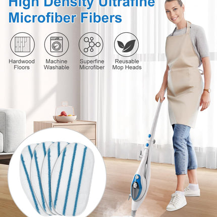 Uniqus Steam Mop Pads Compatible With Pursteam Thermapro 10In1 And Thermapro 211 Steam Mop Cleaner Microfiber Pur Steam Mop Pads Washable Reusable Steam Mop Pads For Steamer Floor Cleaning