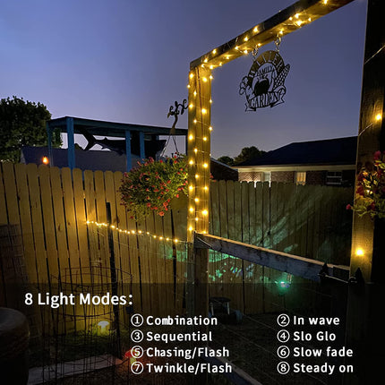 2 Pack Fairy String Lights Plug in, 33Ft 100 Micro Starry LED Starry Fairy Lights IP68 Full Waterproof with Remote for Bedroom Garden Christmas Decor (Warm White)